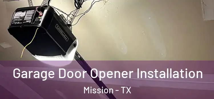  Garage Door Opener Installation Mission - TX